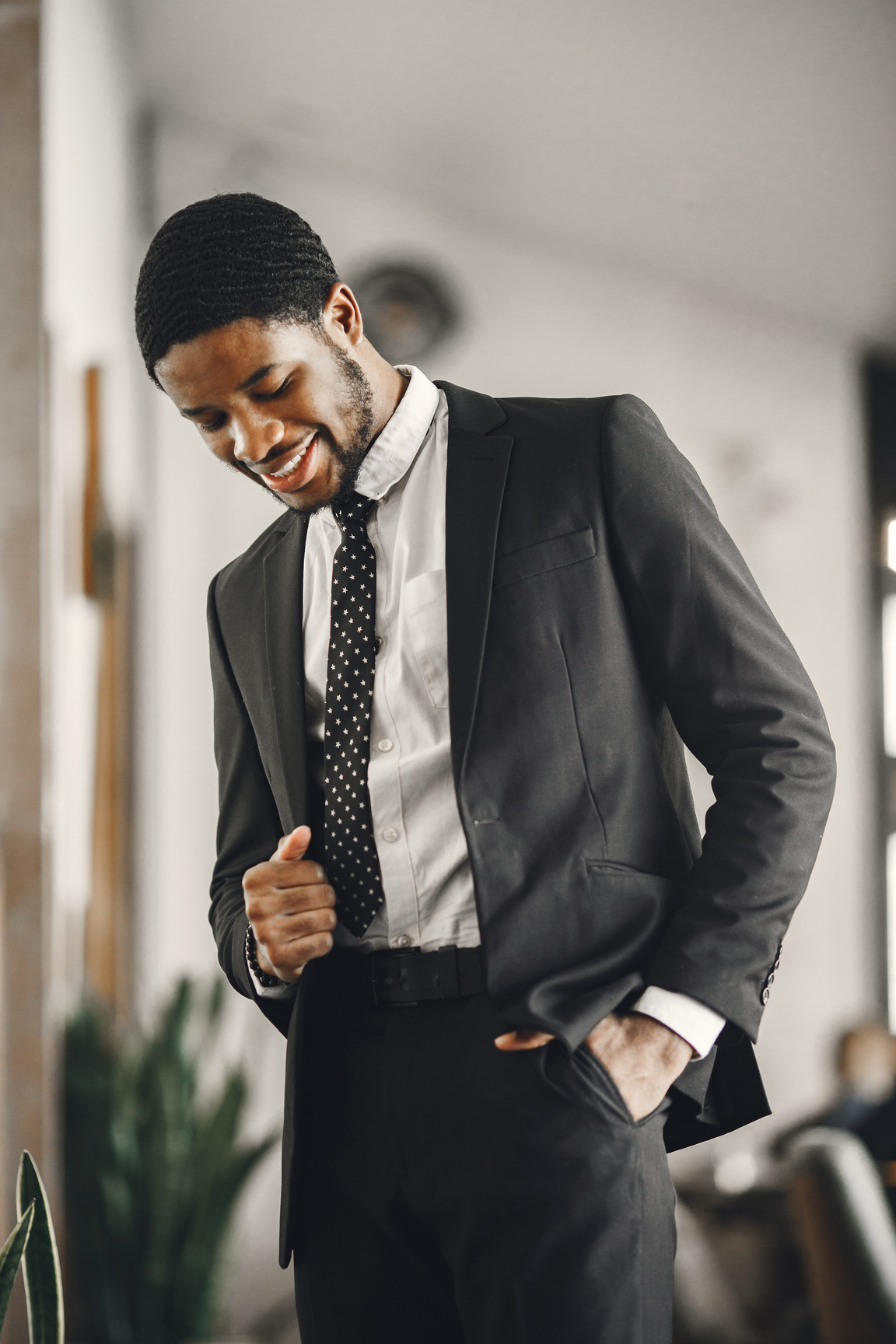 Man in Formal Suit Smiling